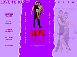Изготовление flash сайта школы танцев