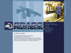 Создание сайта компании BRADO